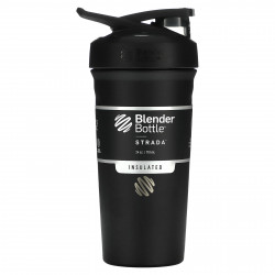 Blender Bottle, Strada, с изоляцией из нержавеющей стали, черный, 710 мл (24 унции)