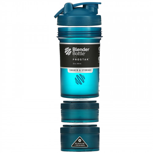 Blender Bottle, Pro Stak, голубой, 651 мл (22 унции)