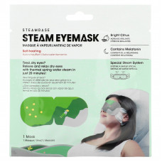 Steambase, Паровая маска для глаз, яркий цитрус, 1 маска для глаз