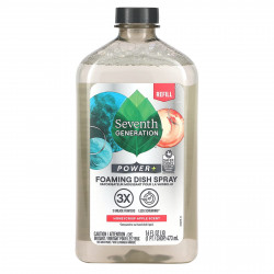 Seventh Generation, Power + Foaming Dish Spray, Refill, хрустящее яблоко, 473 мл (16 жидк. Унций)