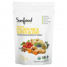 Sunfood, Органическая порошковая смесь Golden Milk Super Blend, 6 унций (168 г)