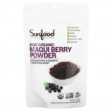 Sunfood, Superfoods, порошок из необработанных органических ягод маки, 113 г (4 унции)