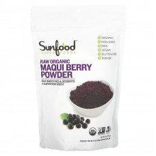 Sunfood, Superfoods, порошок из необработанных органических ягод маки, 227 г (8 унций)