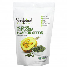 Sunfood, Superfoods, необработанные семена органической тыквы, 227 г (8 унций)