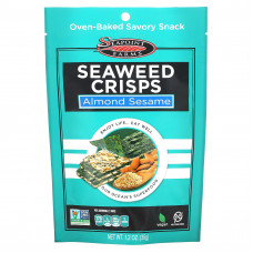 Seapoint Farms, чипсы из морских водорослей, миндаль и кунжут, 35 г (1,2 унции)