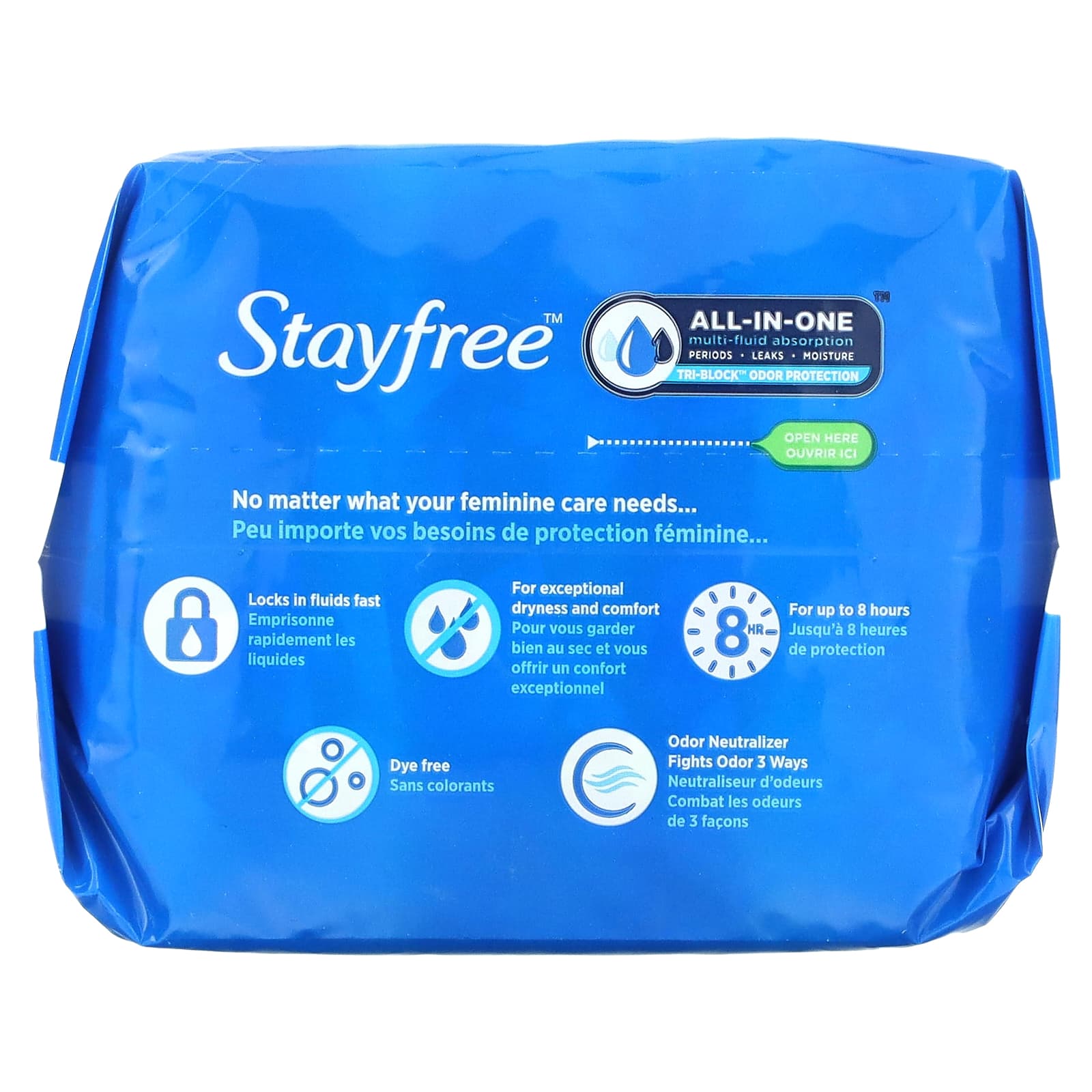 Stayfree, Ультратонкие, сверхдлинные с подушечками-крыльями, 32 подушечки