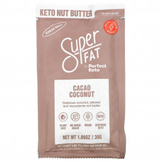 SuperFat, Keto Nut Butter, какао и кокос, 30 г (1,06 унции)