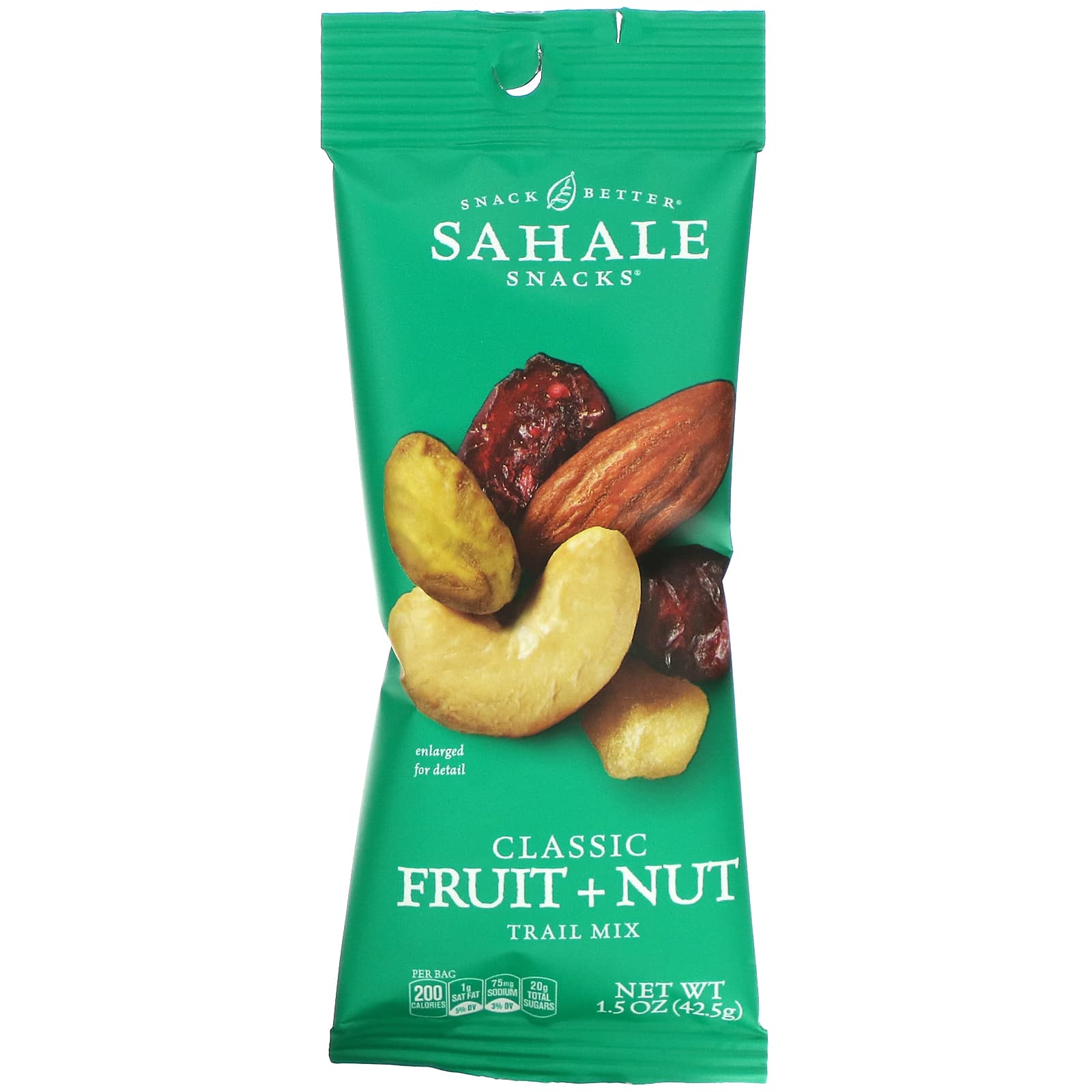 Sahale Snacks, Trail Mix, классическая смесь фруктов и орехов, 9 пакетиков по 42,5 г (1,5 унции)