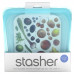 Stasher, Aqua, многоразовый силиконовый контейнер для еды, удобный размер для бутербродов, средний, 450 мл (15 жидк. унций)