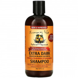 Sunny Isle, Шампунь с черным касторовым маслом Extra Dark Jamaican, 12 жидких унций