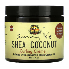 Sunny Isle, Крем для завивки волос с кокосом ши, 16 жидк. Унций