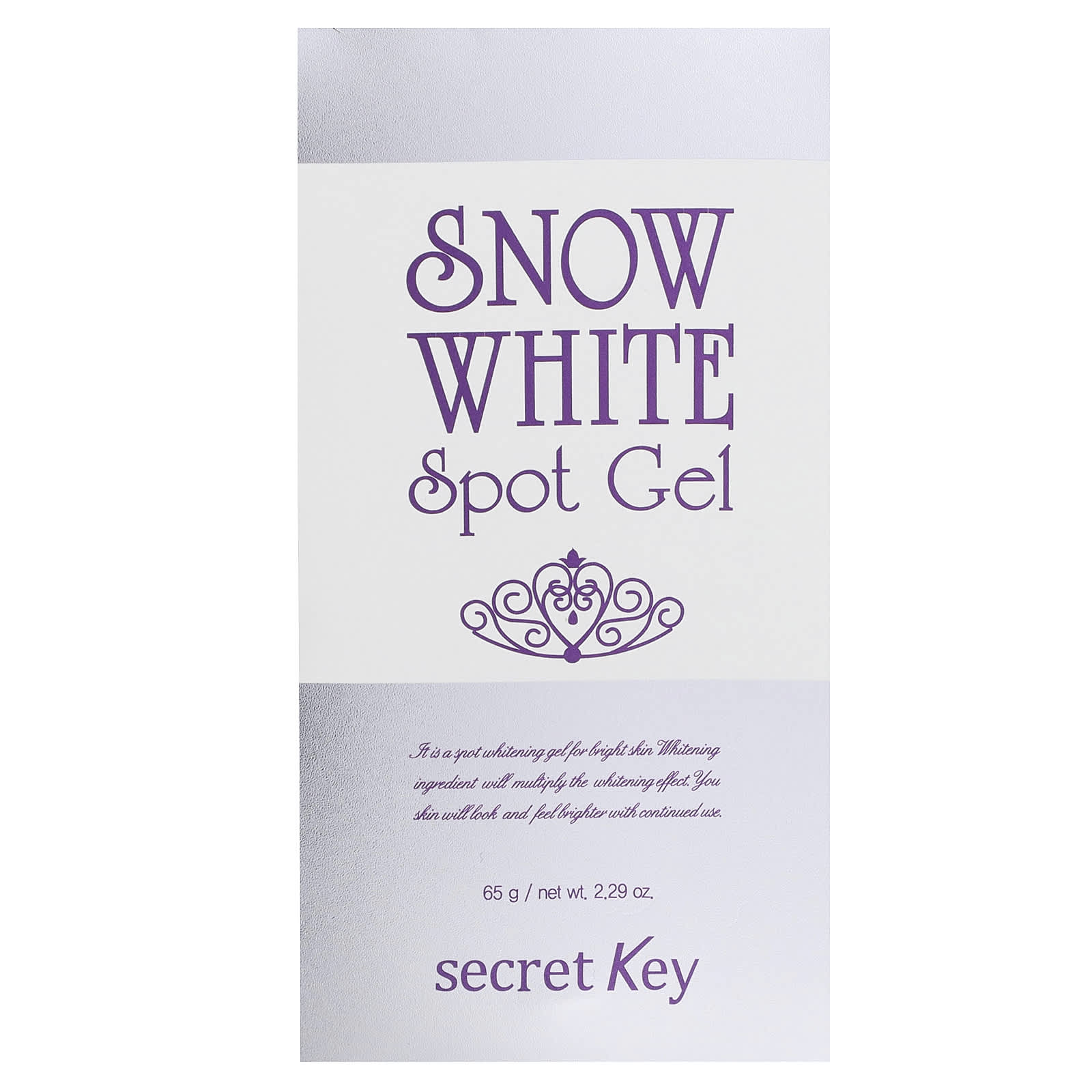 Secret Key, Snow White, гель для отбеливания пятен на коже, 65 г (2,29 унции)