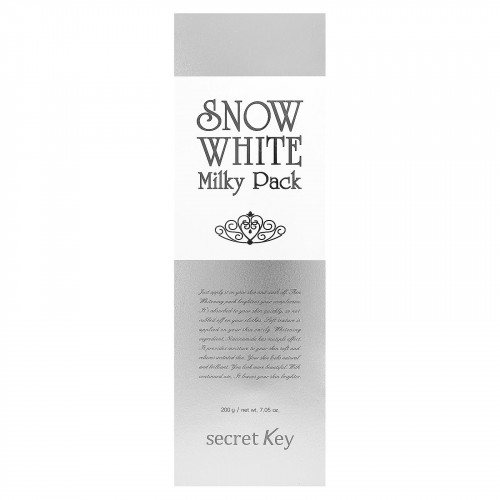 Secret Key, Snow White Milky Pack, отбеливающая маска, 200 г (7,05 унции)