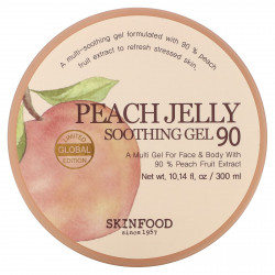 SKINFOOD, Peach Jelly, успокаивающий гель (персиковое желе) 90, 300 мл (10,14 жидк. унций)