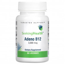 Seeking Health, Адено B12, 3000 мкг, 60 пастилок