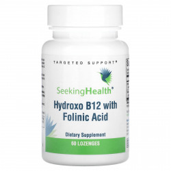 Seeking Health, Hydroxo B12 с фолиевой кислотой, 60 пастилок