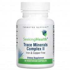 Seeking Health, Trace Minerals Complex II, без железа и меди, 30 вегетарианских капсул