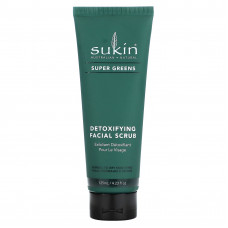 Sukin, Super Greens, скраб для лица для выведения токсинов, 125 мл (4,23 жидк. унции)