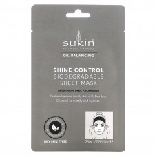 Sukin, Oil Balancing, биоразлагаемая тканевая маска для контроля блеска, 25 мл (0,85 жидк. Унции)