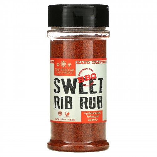 The Spice Lab, Sweet Rib, растирание, 164,4 г (5,8 унции)