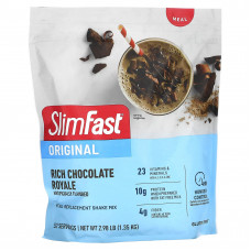 SlimFast, Original, смесь для коктейлей, заменяющая прием пищи, с насыщенным шоколадным вкусом, 1,35 кг (2,98 фунта)