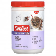 SlimFast, Смузи-заменитель с высоким содержанием протеина, сливочный шоколад, 312 г (11 унций)