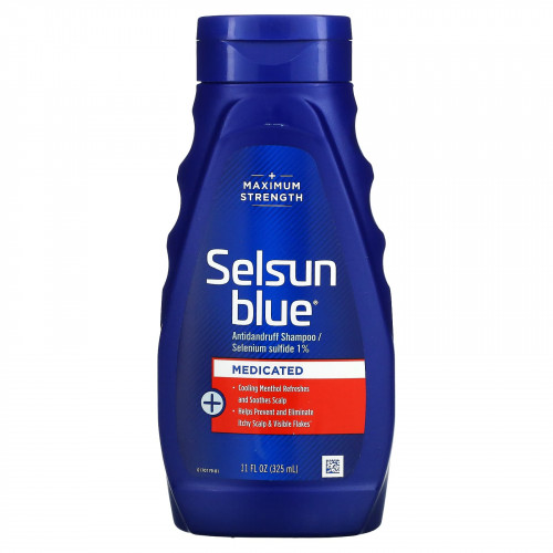 Selsun Blue, Шампунь против перхоти, лечебный, 325 мл (11 жидк. Унций)