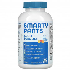 SmartyPants, формула для взрослых, лимон, клубника, банан и апельсин, 180 жевательных конфет
