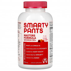 SmartyPants, формула мультивитаминов для женщин старше 50 лет, голубика, апельсиновый крем и клубника с бананом, 120 жевательных конфет