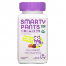 SmartyPants, Organics, комплекс для малышей, вишня и ягодный микс, 60 вегетарианских жевательных таблеток