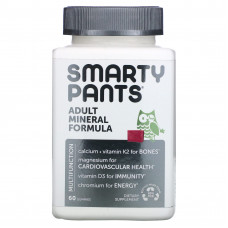 SmartyPants, формула с минералами для взрослых, ягодная смесь, 60 жевательных таблеток