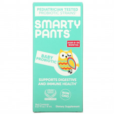 SmartyPants, Детский пробиотик, 0–24 месяца, без добавок, 8 мл (0,27 жидк. Унции)