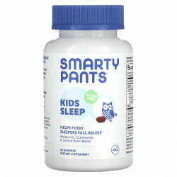 SmartyPants, Kids Sleep, без сахара, для детей от 4 лет, арбуз, 25 жевательных таблеток