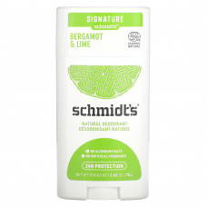 Schmidt's, Натуральный дезодорант, бергамот и лайм, 75 г (2,65 унции)
