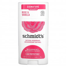 Schmidt's, Натуральный дезодорант, роза и ваниль, 75 г (2,65 унции)