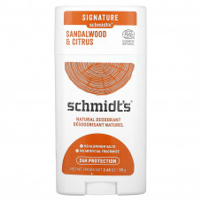 Schmidt's, Натуральный дезодорант, сандаловое дерево и цитрус, 75 г (2,65 унции)