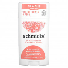 Schmidt's, Натуральный дезодорант, цветы кактуса и груша, 75 г (2,65 унции)