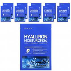 SOME BY MI, Hyaluron Moisturizing, увлажняющая тканевая маска с гиалуроновой кислотой для сияния кожи, 10 шт. по 25 г