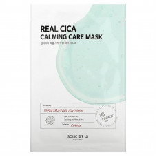 SOME BY MI, Real Cica, успокаивающая косметическая маска, 1 шт., 20 г (0,7 унции)
