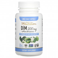 SMNutrition, DIM + BioPerine, 200 mg , 60 Capsules