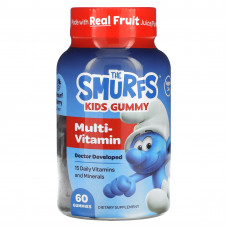 The Smurfs, жевательные мультивитамины, для детей от 3 лет, ягодный вкус, 60 жевательных конфет