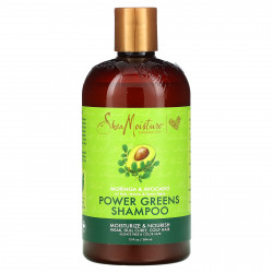 SheaMoisture, Power Greens, шампунь, моринга и авокадо, 384 мл (13 жидк. унций)