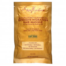 SheaMoisture, маска для волос, с медом манука с маслом мафуры, интенсивное увлажнение, 57 г (2 унции)