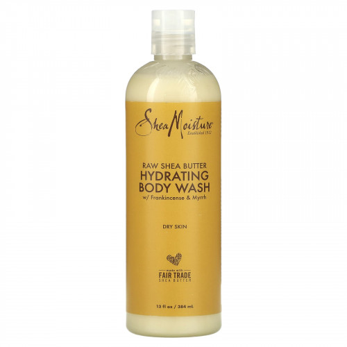 SheaMoisture, необработанное масло ши, увлажняющий гель для душа, 384 мл (13 жидк. унций)