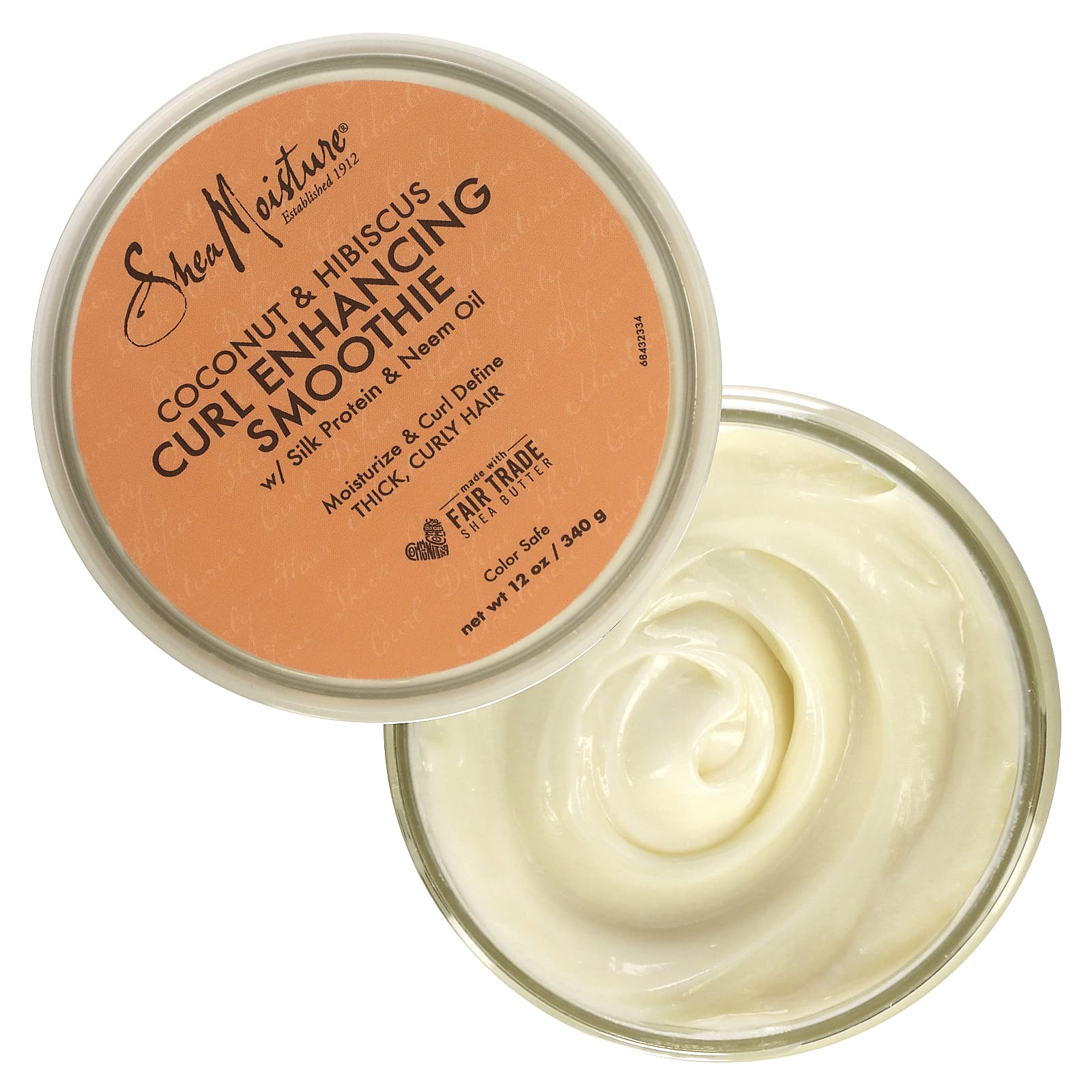 SheaMoisture, Смузи для локонов, кокос и гибискус, 340 г (12 унций)