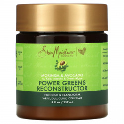 SheaMoisture, Power Greens, восстанавливающий кондиционер для волос, моринга и авокадо, 237 г (8 жидк. унций)