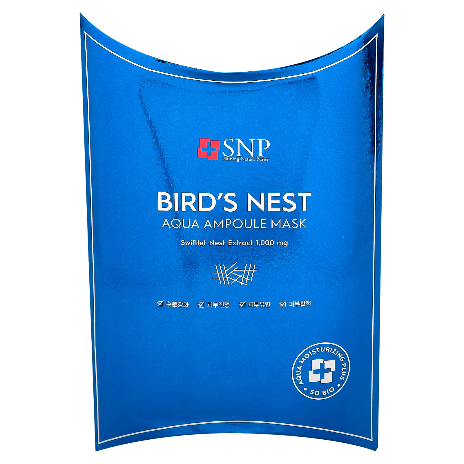 SNP, Bird's Nest, Aqua Ampoule Beauty Mask, 10 листовых масок, 25 мл (0,84 жидк. Унции)