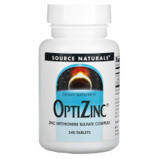 Source Naturals, OptiZinc, цинк, 240 таблеток
