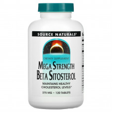 Source Naturals, бета-ситостерол усиленного действия, 375 мг, 120 таблеток
