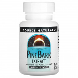 Source Naturals, экстракт сосновой коры, 150 мг, 60 таблеток